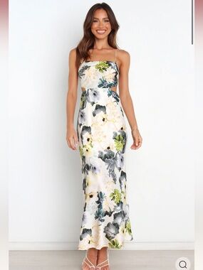 PETAL & PUP Women's Jayne Floral Cream Dress